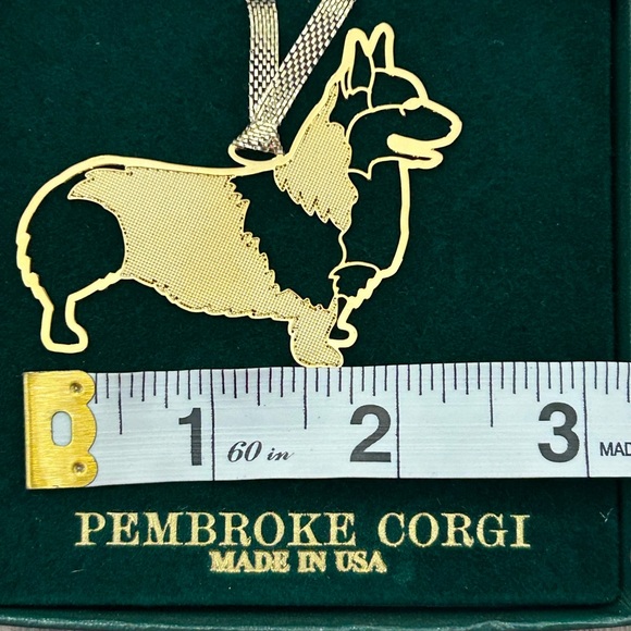 Pembroke Vintage Corgi Laser Cut Gold Dog Christmas Holiday Ornament New/Old - Picture 4 of 6